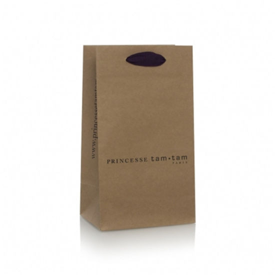 Bouteille de vin personnalisée en gros de promotion empaquetant le sac de papier d'emballage avec le logo imprimé