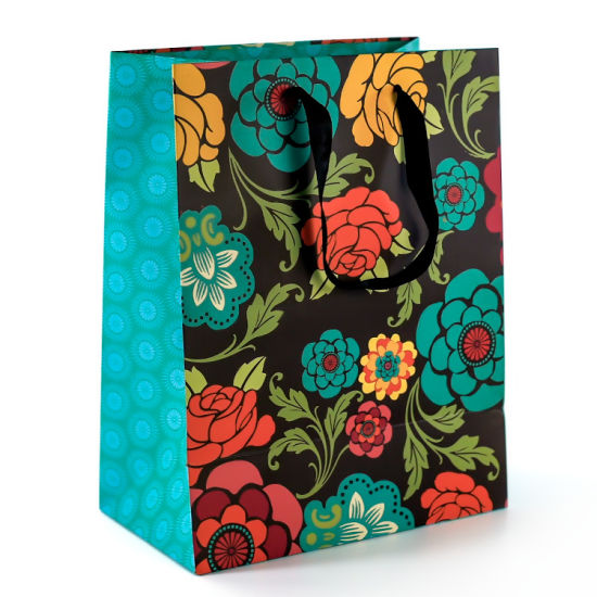 De-kalidad na Pantone Color Printing Art Paper Gift Bag na may Sariling Logo
