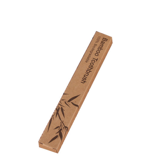 Eco Friendly 100% Biodegradable Bamboo Toothbrush Box Paper Packaging