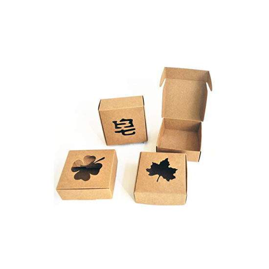 牛皮紙橢圓形窗口自製包裝製作用品肥皂包裝盒