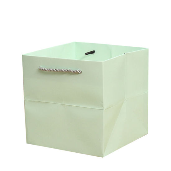 Bolsa de papel de marfil quente con impresión personalizada e colorida con bolsa de embalaxe de doces con estampado de logotipo