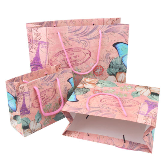 Customized European Romantic Garment Silk Scarves Packaging Gift Paper Bag